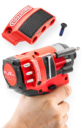 Simon Tools magnetic bit holder Gen3 closeup showing precise Milwaukee 3453-20 fit.