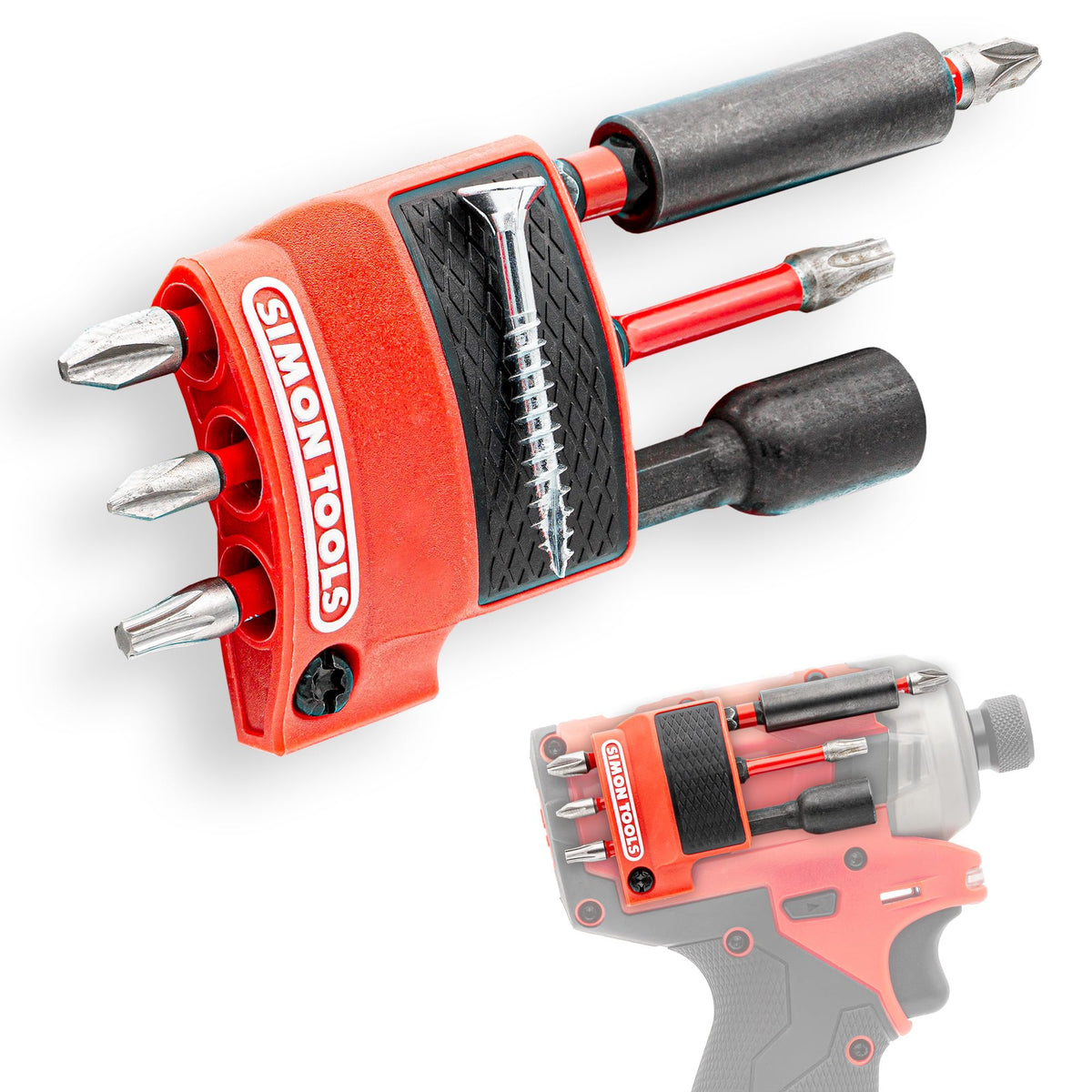 Simon Tools magnetic bit holder for Milwaukee M12 Gen2, secure bit alignment.