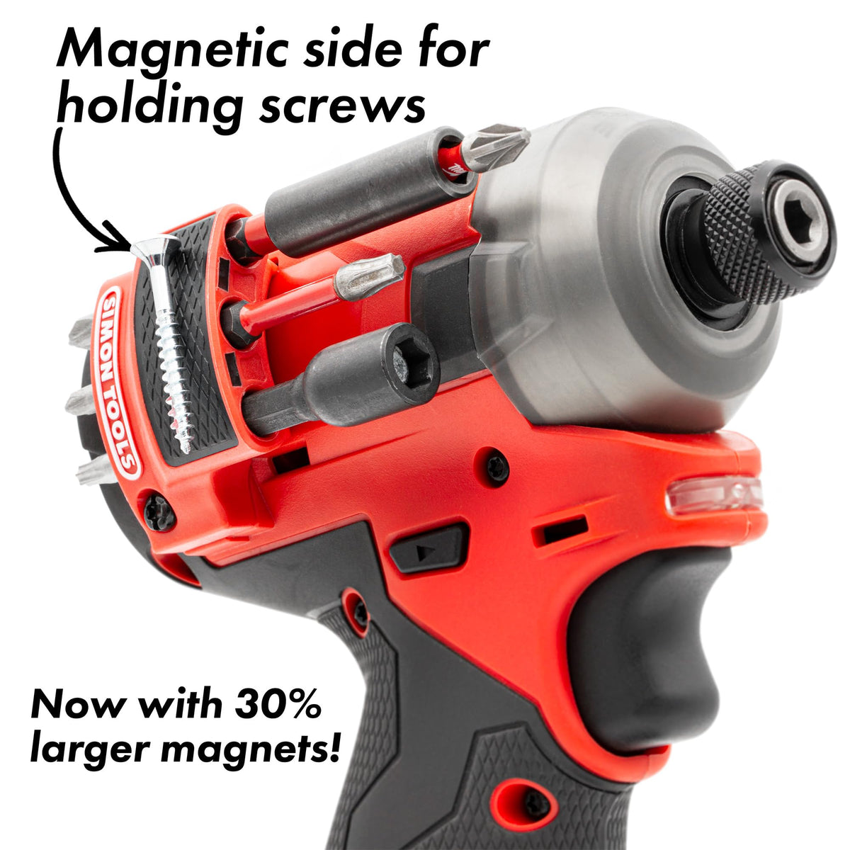 Simon Tools PP-material durable bit holder for long use.