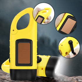 Simpeak built-in carabiner clip attached to backpack or gear.