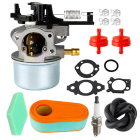 SIMPERAC carburetor front view; compatible with Briggs Stratton engines for quick replacement.