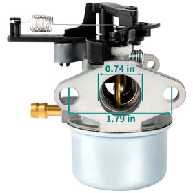 SIMPERAC carburetor side detail highlighting compact design for installation.