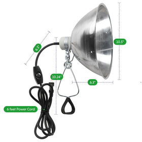 Simple Deluxe clamp lamp with bulb guard for safe workshop lighting