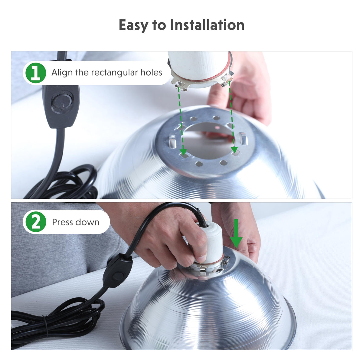 Simple Deluxe clamp lamp with six foot cord for versatile placement