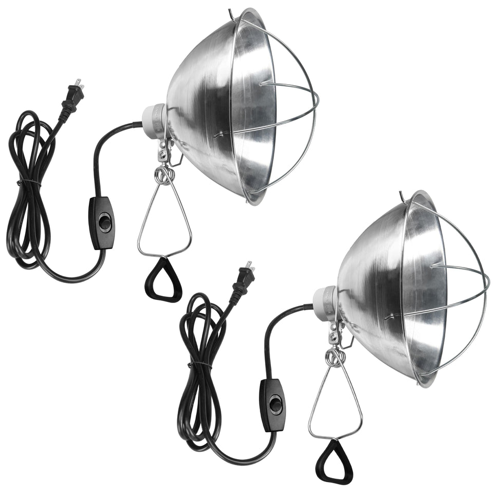 Simple Deluxe clamp lamp with ten point five inch reflector for focused task lighting