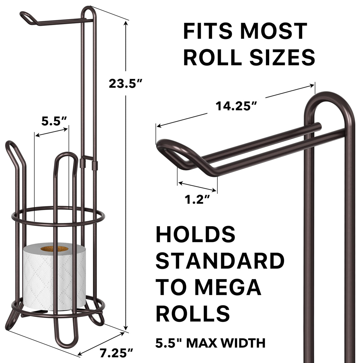 Free-standing bathroom organizer by Simple Houseware for clutter-free spaces