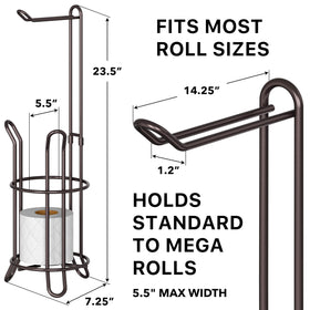 Free-standing bathroom organizer by Simple Houseware for clutter-free spaces