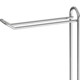 Simple Houseware easy-dispense chrome holder simplifies roll changes.