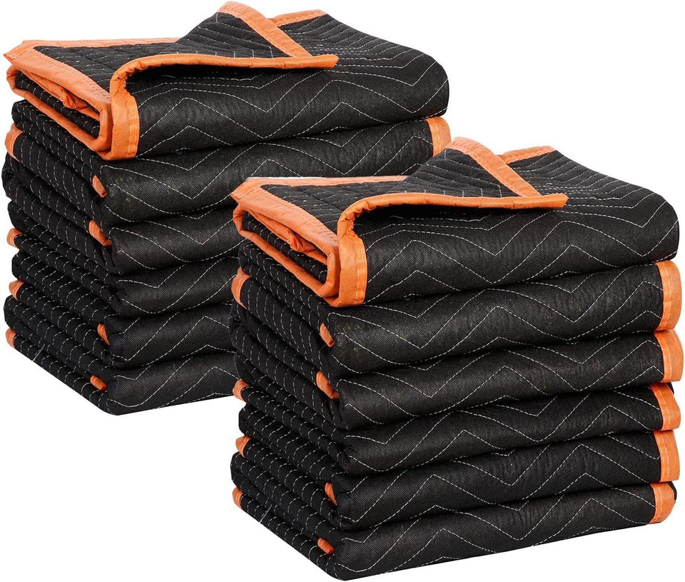SIMPLI-MAGIC 79523 heavy-duty padded moving blanket in full view protects large furniture during transport.