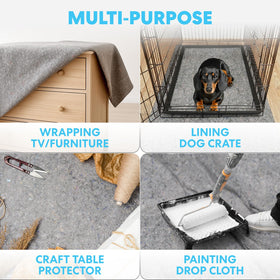 SIMPLI-MAGIC oversized blanket wrapping large items for secure transport.
