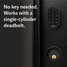 App control alerts show door status in real time for SimpliSafe Smart Lock Series 2.