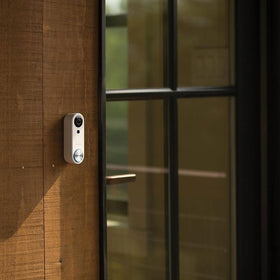 SimpliSafe wired doorbell with activity zones and person detection focusing on visitors