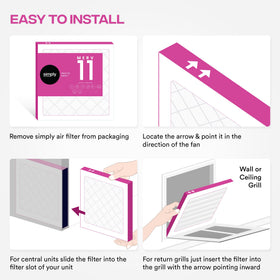 Auto-delivery subscription option offers convenient filter replacements and steady clean air.