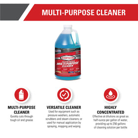 SIMPSON Cleaner spray application demonstrates versatile surface cleaning and coverage.