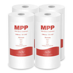 SimPure sediment filter 5 micron 10x4.5 inch for clearer water at every tap.