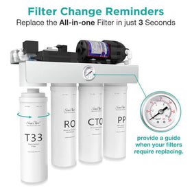 SimPure T1-400UV BPA-free construction supports clean drinking water.