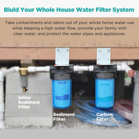 SimPure well-water filtration helps reduce sediments at every faucet.