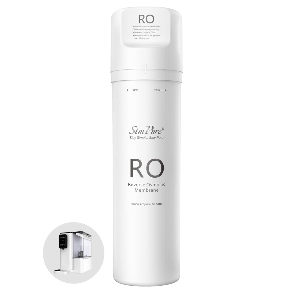 SimPure Y9-series RO filter for countertop system improves water quality.