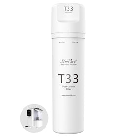 SimPure Y9 T33 replacement filter cartridge for countertop RO systems, supports clean-tasting water.
