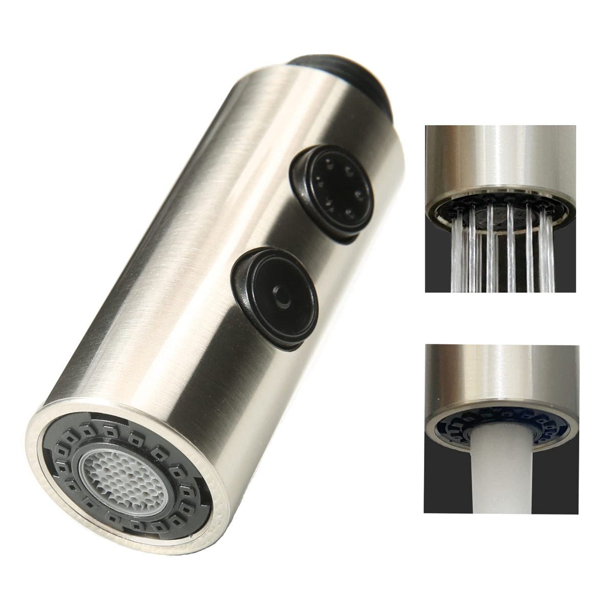 SIMSIN kitchen sink sprayer head with two modes for pots and dishes