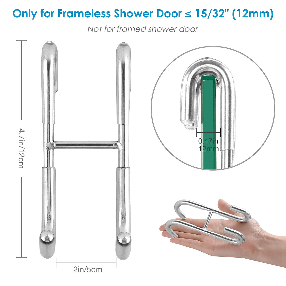 Simtive shower squeegee hooks keep squeegees organized after showers