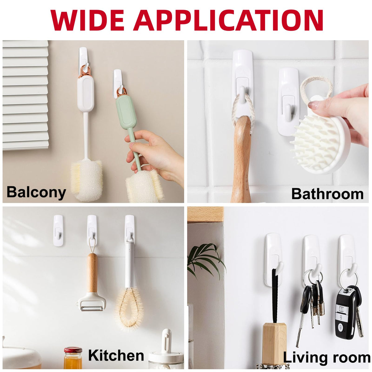 Sinfuo 32 adhesive strips enable strong, damage-free mounting