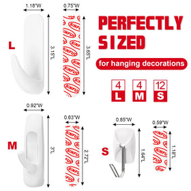 Sinfuo damage-free wall hooks protect surfaces while securing items