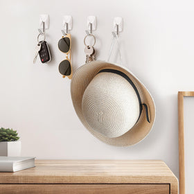 Sinfuo multipurpose hanging hooks ideal for coats, towels, and keys.
