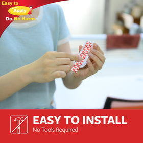 Sinfuo hooks on painted walls showcase surface compatibility.