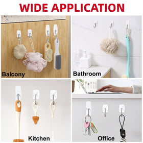 Sinfuo removable adhesive hooks illustrate painless removal.