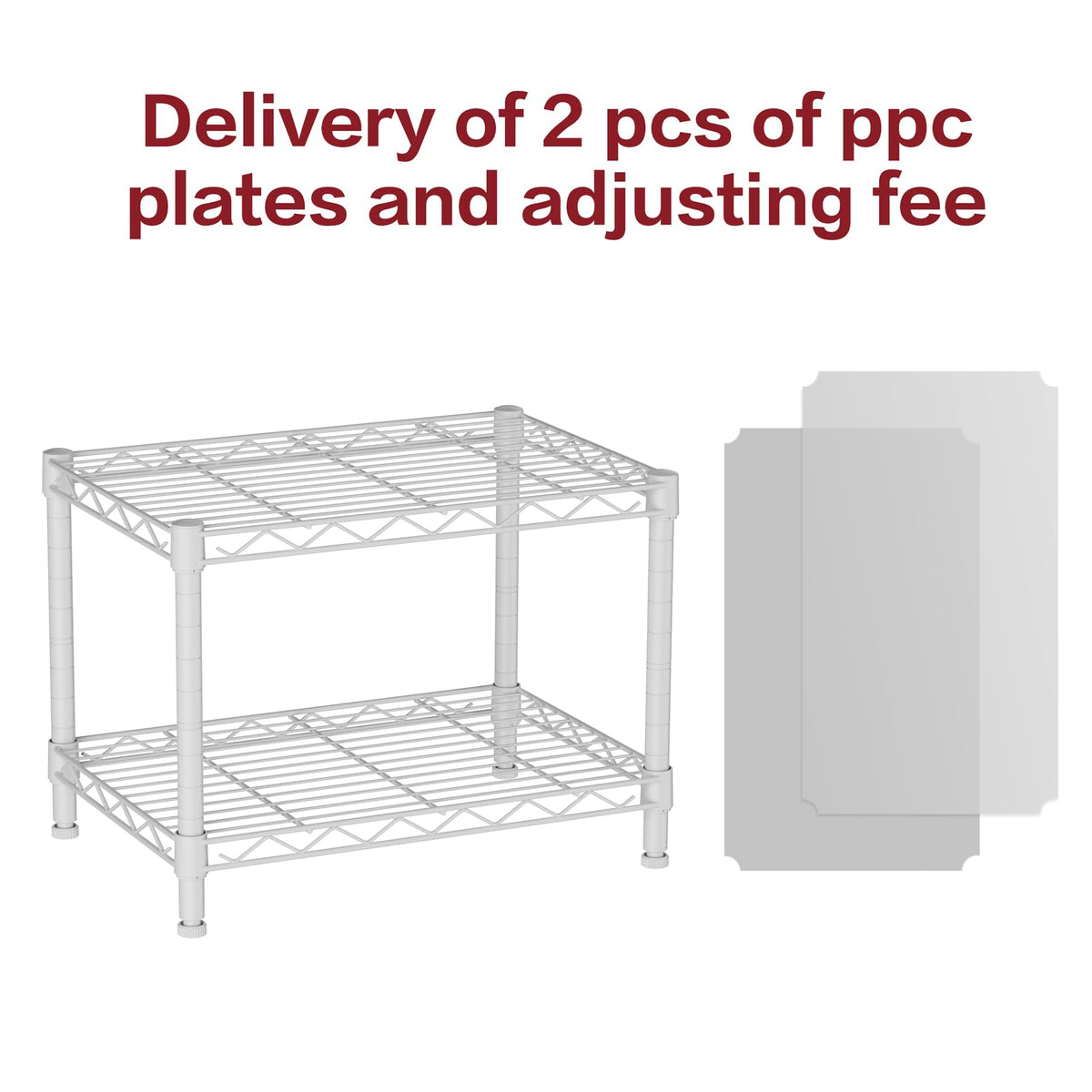 SINGAYE 2 small wire shelves adjustable-height feature enables flexible storage layouts.