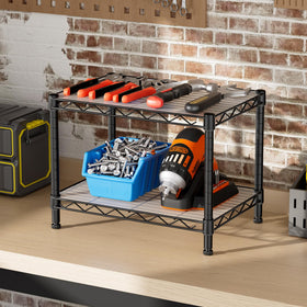 SINGAYE 2 shelf in pantry demonstrating space-efficient metal design