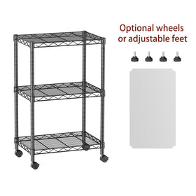 SINGAYE 3 small wire shelves bathroom featuring rustproof coating and easy cleaning