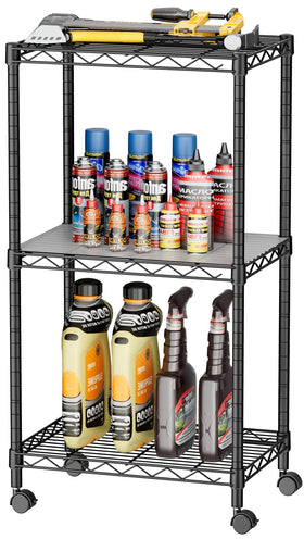 SINGAYE 3 small wire shelves kitchen with rustproof mesh for durable storage