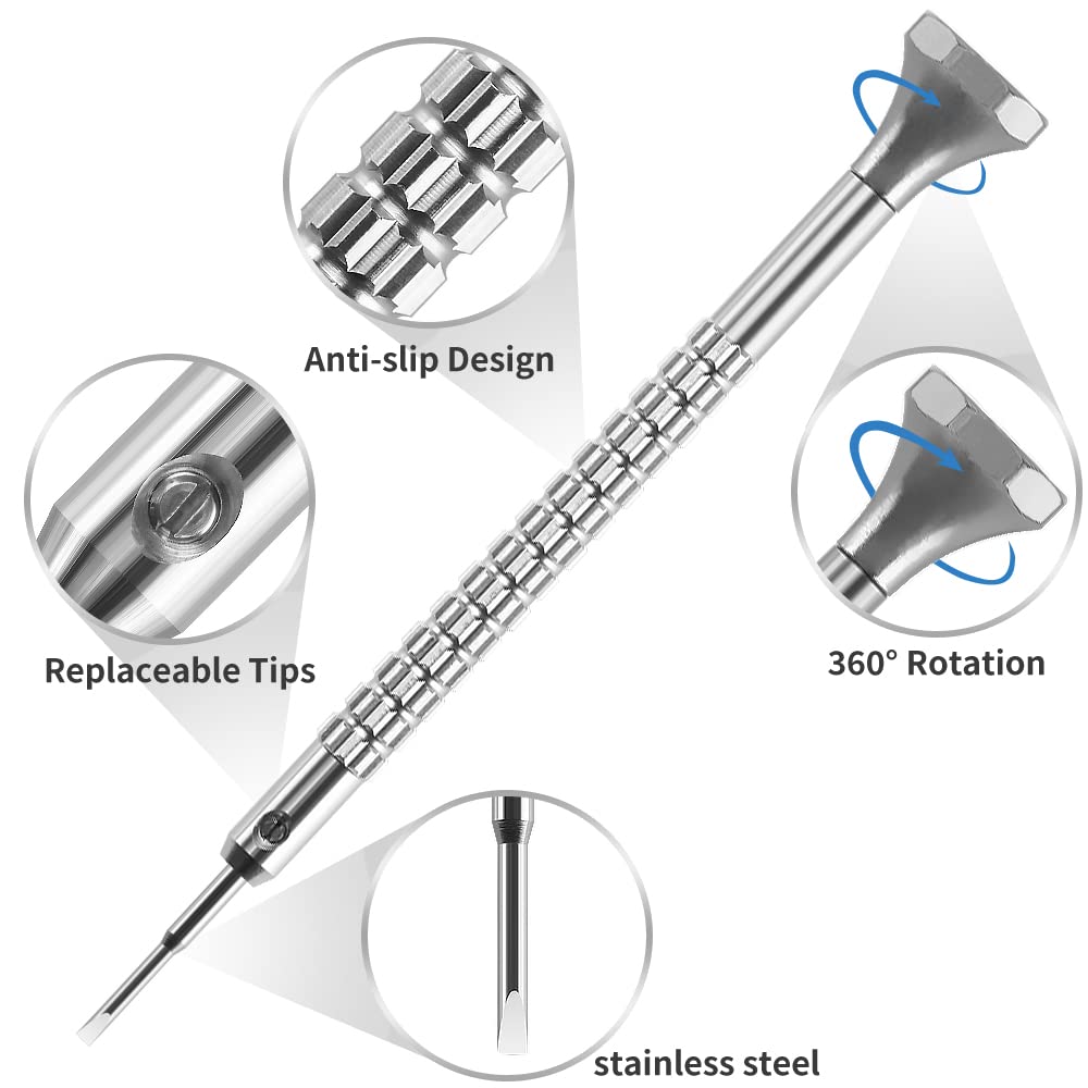 Singcci hardened metal blades resist rust for longer-lasting delicate repairs.