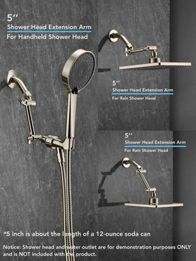 Close-up of Singing Rain 304 stainless steel brushed nickel surface resisting fingerprints.