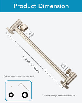 Singing Rain G1/2 universal connector fits most shower heads