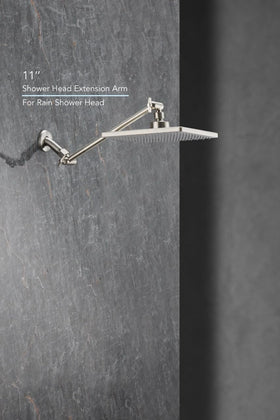Singing Rain modern and durable bathroom hardware complements any shower setup