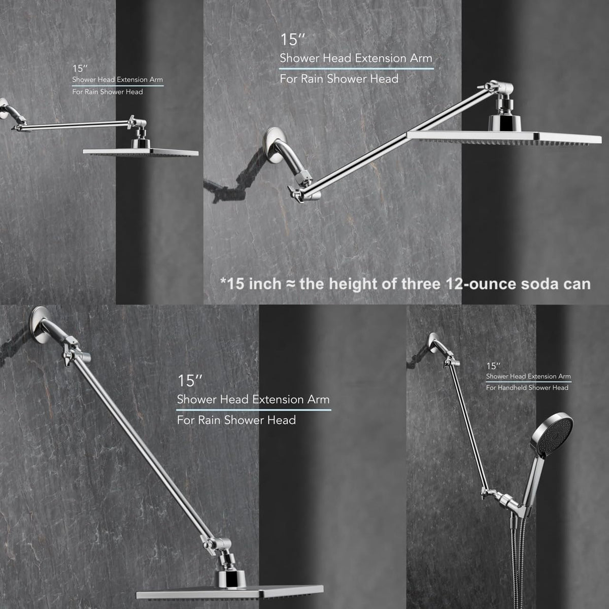 Singing Rain chrome finish resists rust for a bathroom that stays bright.
