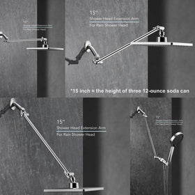 Singing Rain chrome finish resists rust for a bathroom that stays bright.