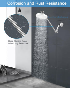 Singing Rain SUS304 material supports long-lasting shower arm durability.