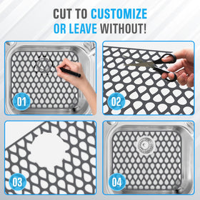 Sink Protex mats are dishwasher-safe for easy cleanup after meals.
