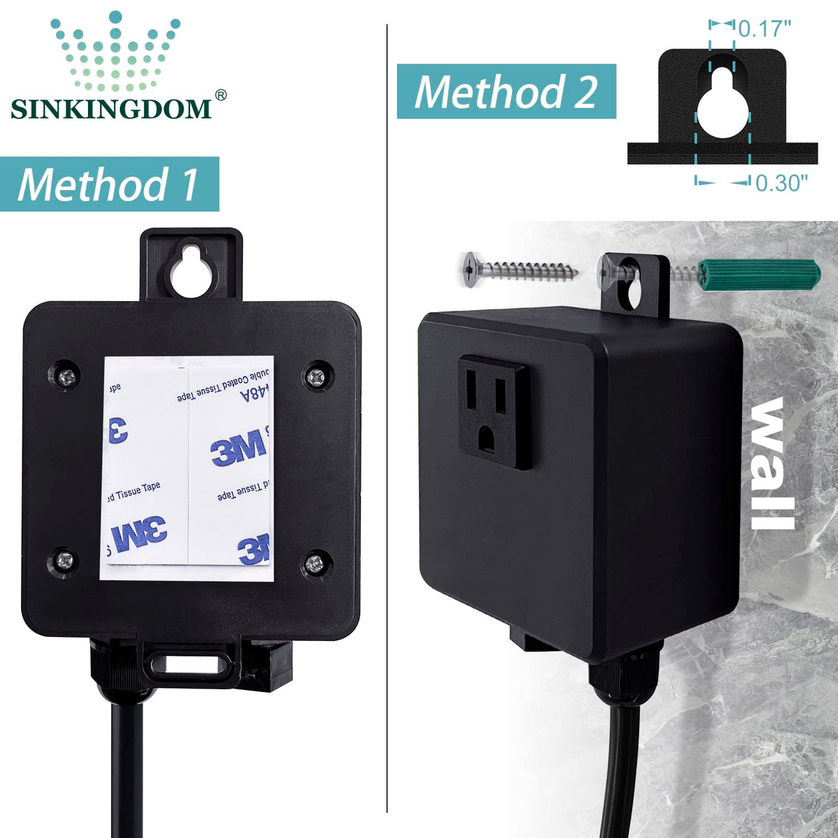 SINKINGDOM UL-certified air switch for safe disposal operation.