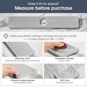 SINKXKOO sponge and dish drying pad speeds air drying after washing.