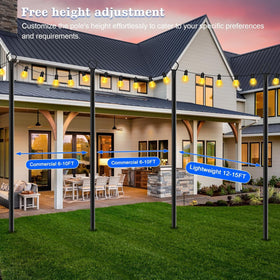 SINLEY outdoor light poles suit weddings and events with style.