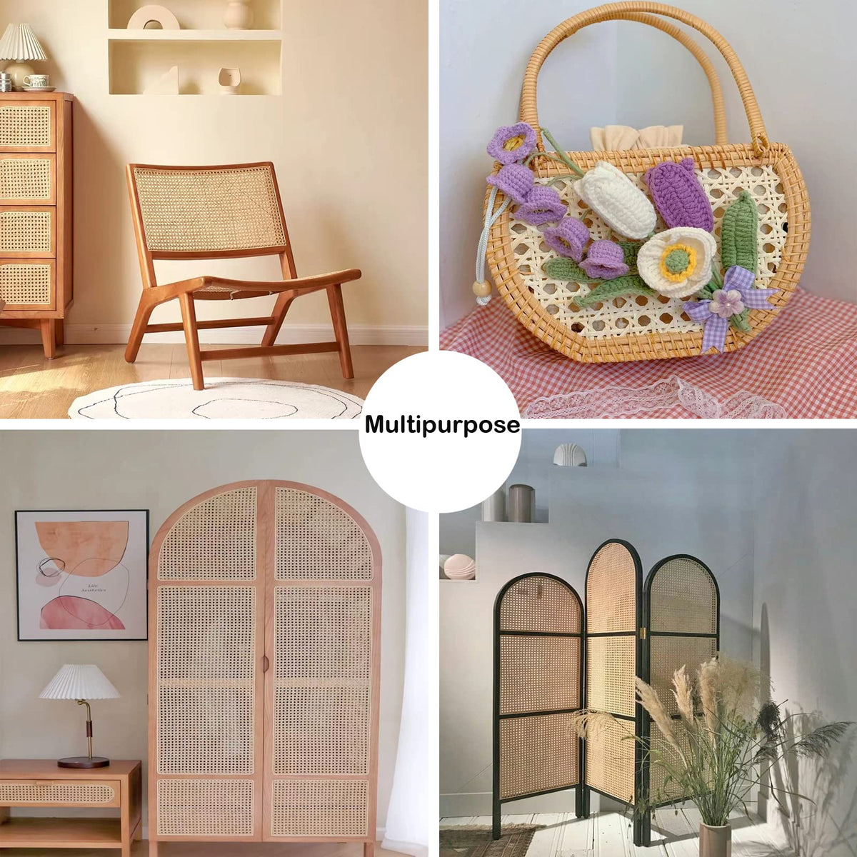 SINNSIDELIN UV-resistant natural material adds rustic charm to furniture.