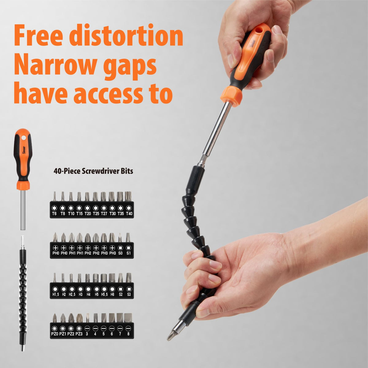 Sinoer ergonomic non-slip handles provide comfortable grip during extended work sessions