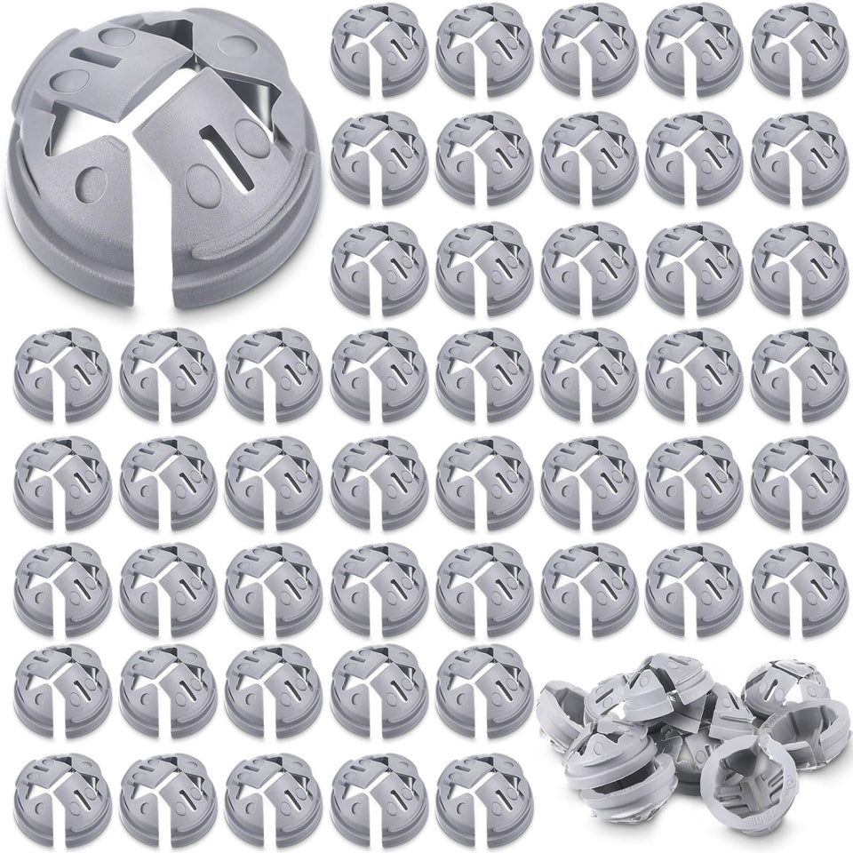 Sintuff 120-piece gray NM cable connectors protect cables in electrical boxes.