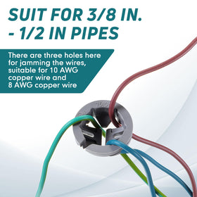 Sintuff nylon construction provides durable, corrosion- and wear-resistant wire support.