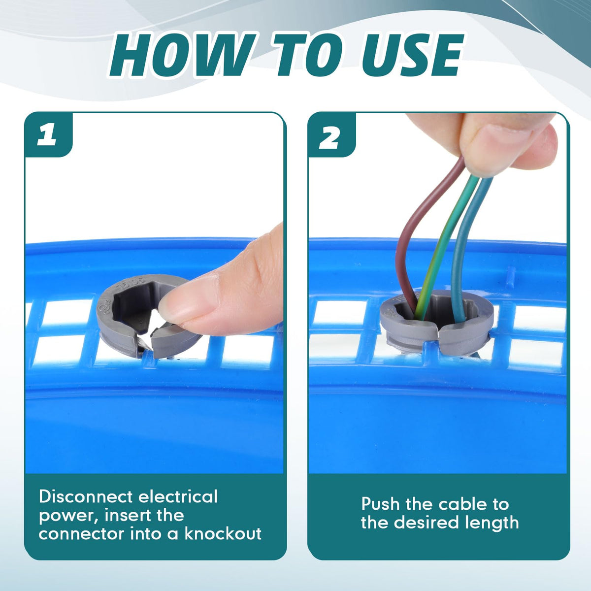 Sintuff wiring connection solution in gray supports tidy junctions and appliances.